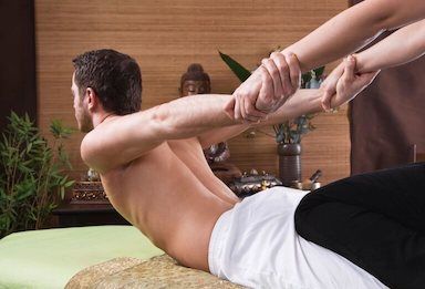 Thai massage stretching technique